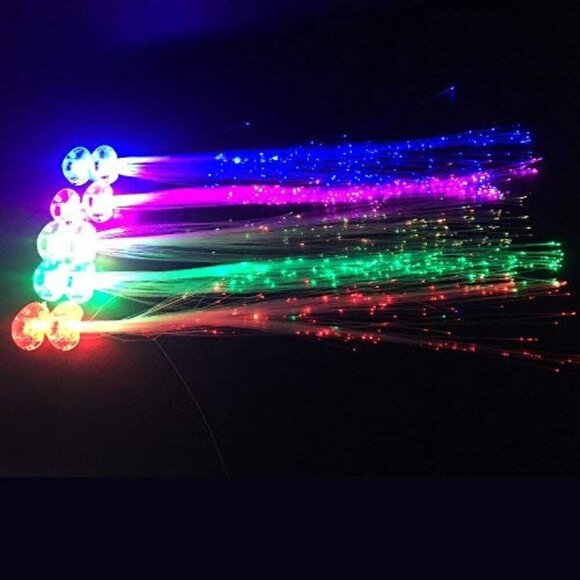 LED Light Up Hair Clips 30 Pack Glow in the Dark Party Accessories Women Girls main image 6